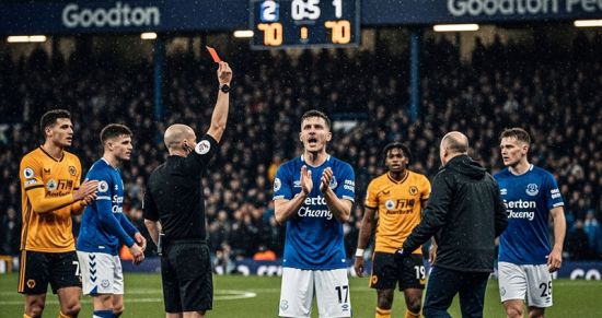Два удаления и аплодисменты судье: «Эвертон» в концовке утопил свой матч с «Вулверхэмптоном»