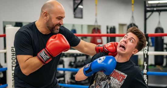 Энди Руис устроил «учебный бой» со стримером — один апперкот, и парень схватился за челюсть