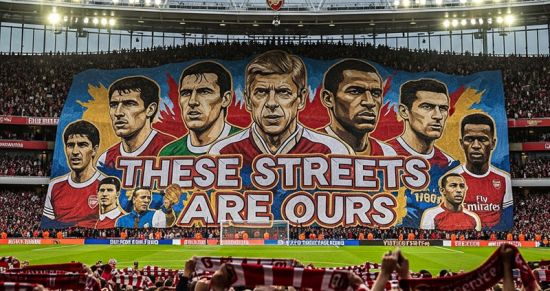 «Эти улицы — наши»: как арсенальцы придумали и подняли легендарный тифо на дерби