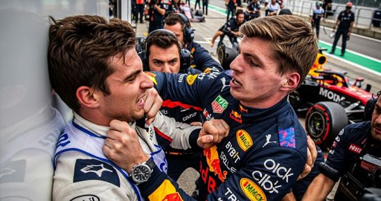 Ферстаппен закипел: вспоминаем его жаркую стычку с Оконом на «Интерлагосе»