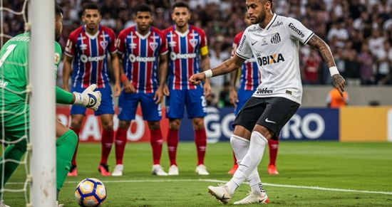 Неймар достал из прошлого «парадинью»: хитрый штрафной — и штанга спасла «Форталезу»