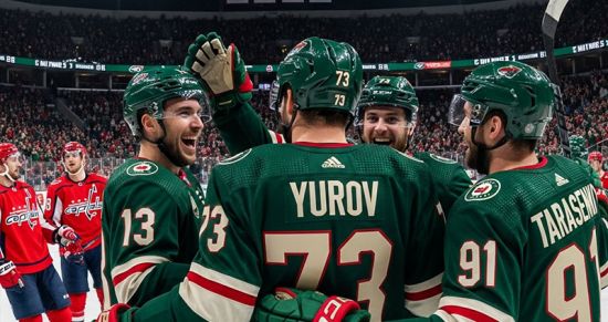 Юров и Тарасенко устроили шоу: «Миннесота» полурезервом вынесла «Вашингтон» 5:0