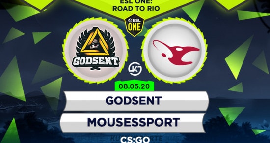 Прогноз на игру GODSENT – mousesports: «мышки» махнут хвостиком и перестреляют «посланных Богом» 