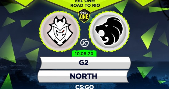 Прогноз на матч G2 – North: на что способны «северяне» против kennyS и компании?