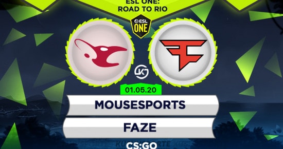 Прогноз на матч mousesports – FaZe: «мышки» потирают лапки в надежде победить