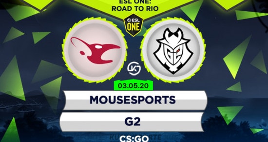 Прогноз на матч mousesports – G2: неужели «мышки» не полетят в Рио? 
