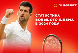 OLIMPBET поделился статистикой по ставкам на турниры «Большого шлема»