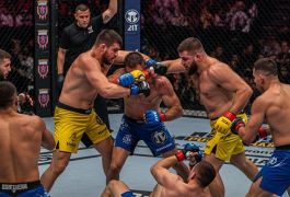 Два тяжеловеса против десятерых: безумная драка в клетке в Румынии взорвала сеть