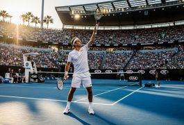 Федерер снова на корте в Мельбурне: одна тренировка — и весь турнир его