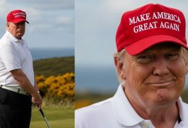 Кадры с гольфа: как Дональд Трамп снова попался на жульничестве в Шотландии