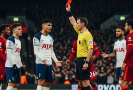 Кристиан Ромеро снова подвёл «Тоттенхэм»: удаление в концовке перечеркнуло шанс на спасение