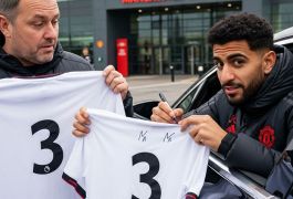 Нуссаир Мазрауи тонко проучил перекупщика автографов у базы «МЮ» — видео набрало миллионы просмотров