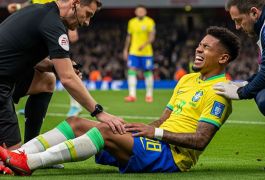 Проблема для «Арсенала»: Габриэл травмировался в матче за Бразилию, Анчелотти — о сроках