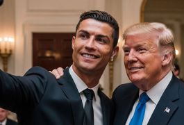 Редкий кадр: Роналду в Белом доме без толпы и камер — Трамп пошутил про сына