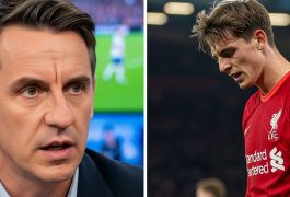 «Вирц выглядит мальчишкой». Невилл разнёс новую звезду «Ливерпуля» после 0:3 от «Сити»