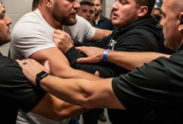 За кулисами боя Джошуа — Пол: Андрей Орловский подрался с блогером и его охраной