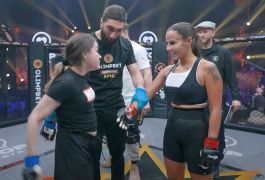 Порнозвезда Елена Беркова успешно дебютировала в MMA (видео)