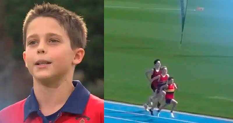 11 летний школьник выиграл забег