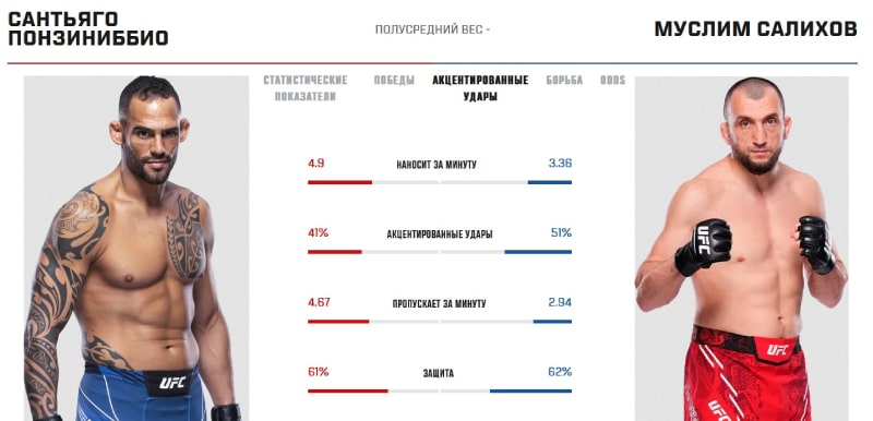 Статистика Понзиниббио и Салихова