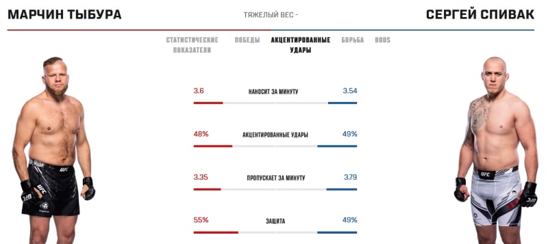 Статистика Тыбуры и Спивака в стойке