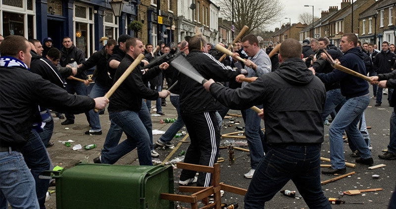 Дерби на улицах: «Челси» и «Тоттенхэм» устроили бой у паба