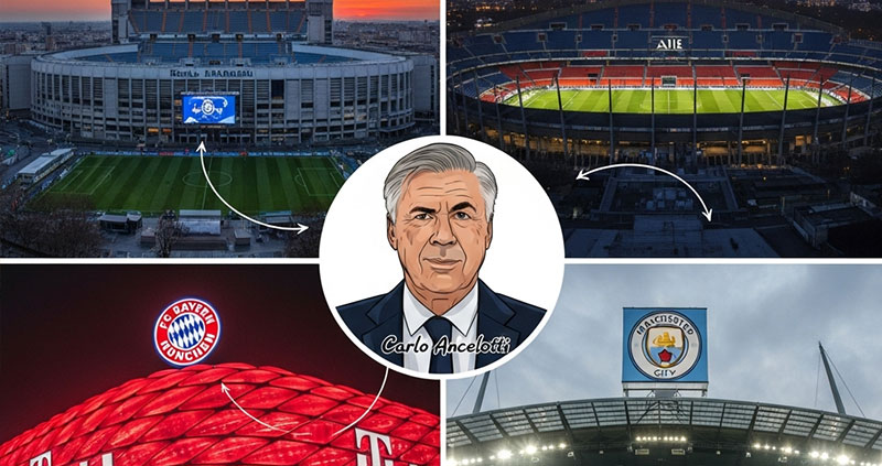 «Реал», ПСЖ, Бавария и еще один английский клуб фавориты Лиги Чемпионов по мнению Анчелотти