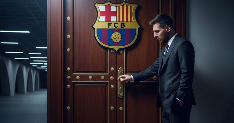 «Лапорта о возвращении Месси в «Барсу»: звучит красиво, но невозможно»