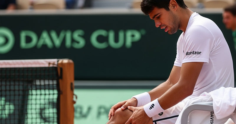 «Алькарас» выбыл из Кубка Дэвиса из-за отёка бедра