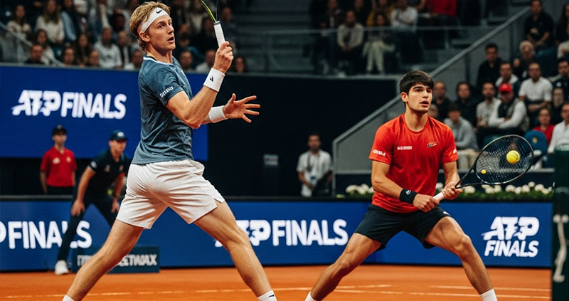 Фриц близок был к сенсации на Итоговом турнире АТП, но Алькарас спас матч.