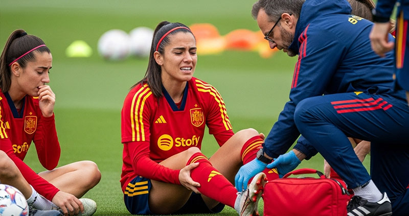 Трёхкратная обладательница Золотого мяча Айтана Бонмати сломала ногу на тренировке