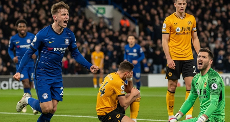 «Челси» пережил перестрелку с «Вулверхэмптоном»: бенефис Гиттенса, красная карточка Делапа и травма Перейры.