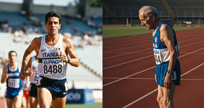 «Итальянец-забегающий дисквалифицирован на 38 лет за допинг, вернётся в 82 года».