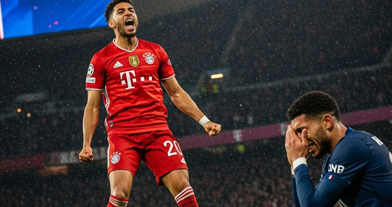 «Бавария» обыграла ПСЖ 2:1, Диас удален