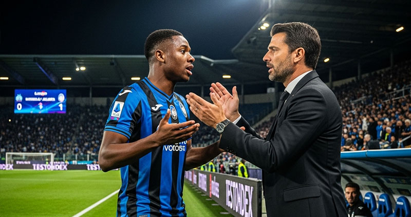 Лукман из «Аталанты» сцепился с Юричем после замены в Лиге чемпионов