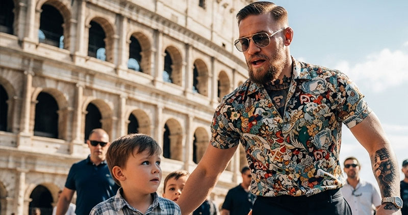 «Посторонись, сын»: Коннор Макгрегор вывел из себя фанатов в Риме