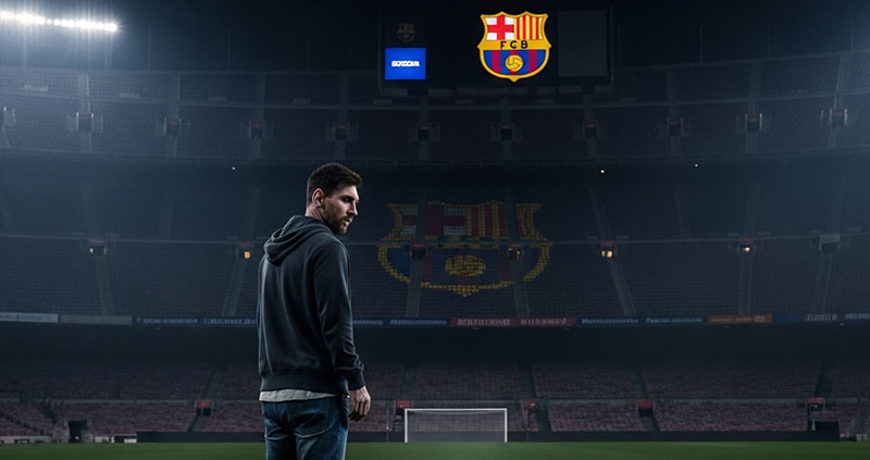 Секретный визит Месси на «Камп Ноу» с эмоциональным посланием.