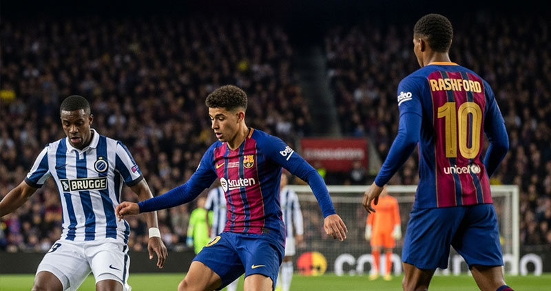 «Барселона» беспокоится за левый фланг: Рэшфорд атакует и теряется в обороне.