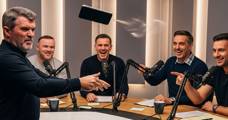 Рой Кин швырнул телефон во время подкаста — звонок сорвал интервью с Эшли Коулом