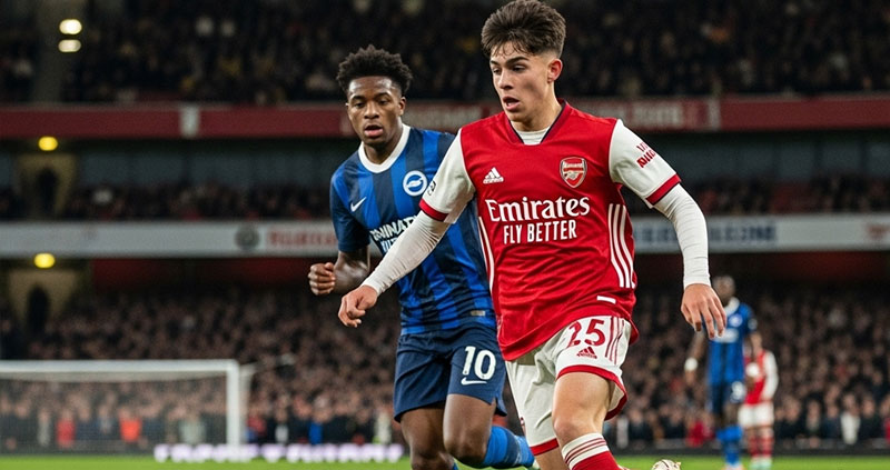 15-летний юный талант «Арсенала» разрушил фланг «Брайтона» в дебюте.