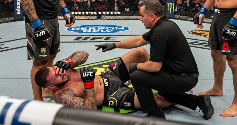 «Аспиналл» и «Ган» не схлестнулись в бою из-за спорного удара.