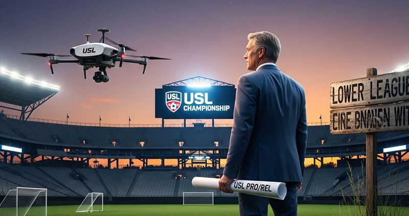 «Тони Скоулз возглавит первую лигу ЮСЛ с системой повышения/понижения».