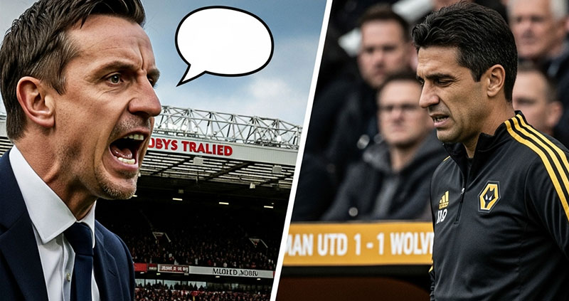 Невилл раскритиковал Аморима после ничьи 1:1 с Вулверхэмптоном: Зачем возвращаться к трём защитникам?