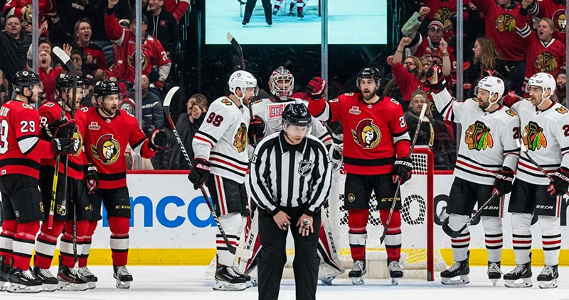 Судья НХЛ перепутал вердикт по голу Оттавы — отменил его через несколько секунд