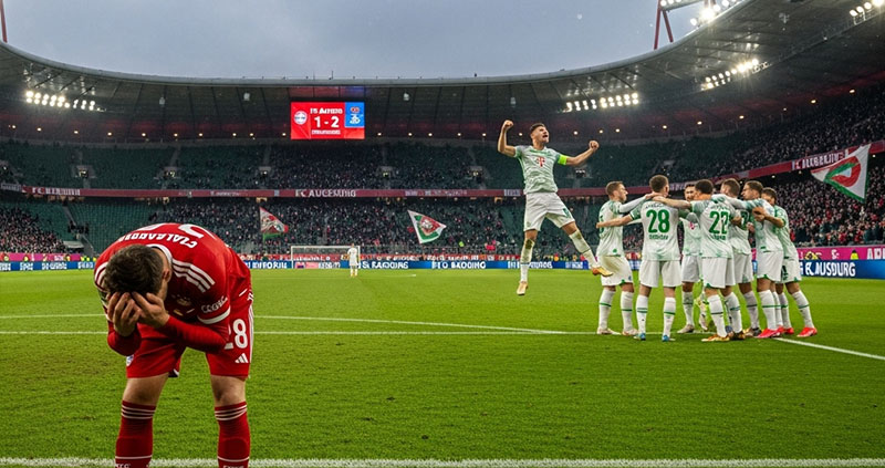 Бавария проиграла Аугсбургу со счётом 2:1