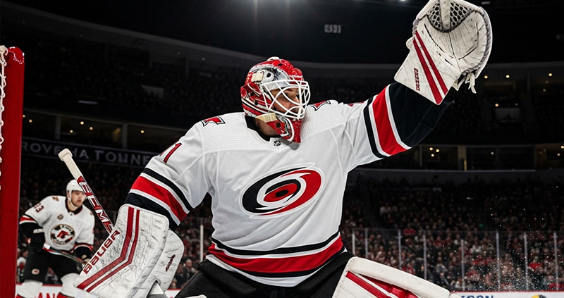 Брэндон Бусси спас ворота Каролины. Что с игрой Фредерика Андерсена?
