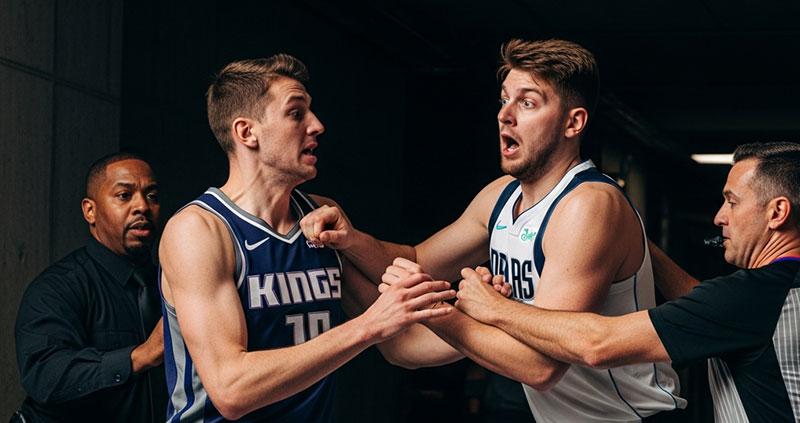 НБА временно исключила Денниса Шрёдера на 3 игры из-за попытки удара Лука Дончича