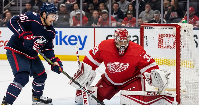 Коламбус одержал победу над Детройтом в буллитах: Марченко забил, Джонсон заблокировал