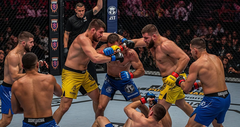 Два тяжеловеса против десятерых: безумная драка в Румынии взорвала сеть