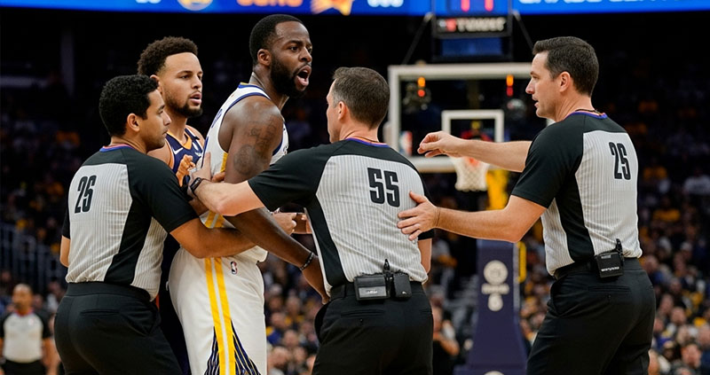 Дрэймонд Грин удален за толчок и споры с судьями в матче с Финиксом