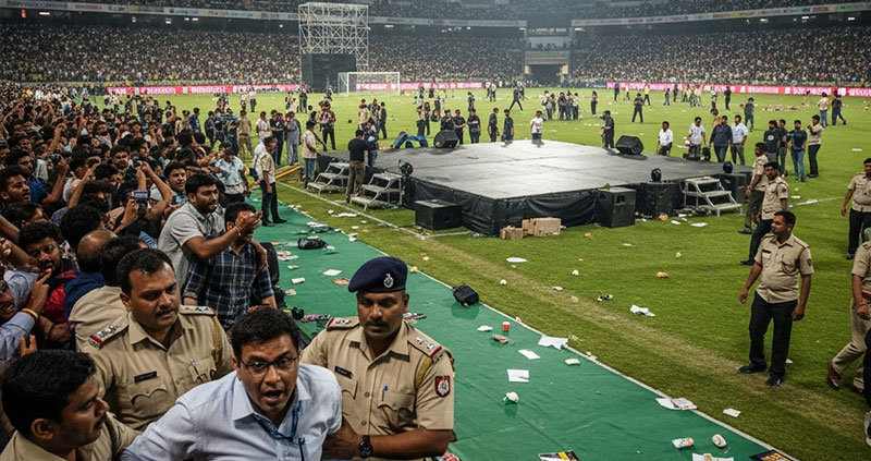 Хаос в Калькутте: из‑за провального шоу с Месси на стадионе задержали организатора